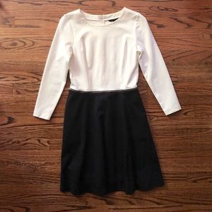 NWT Banana Republic black and white jersey dress